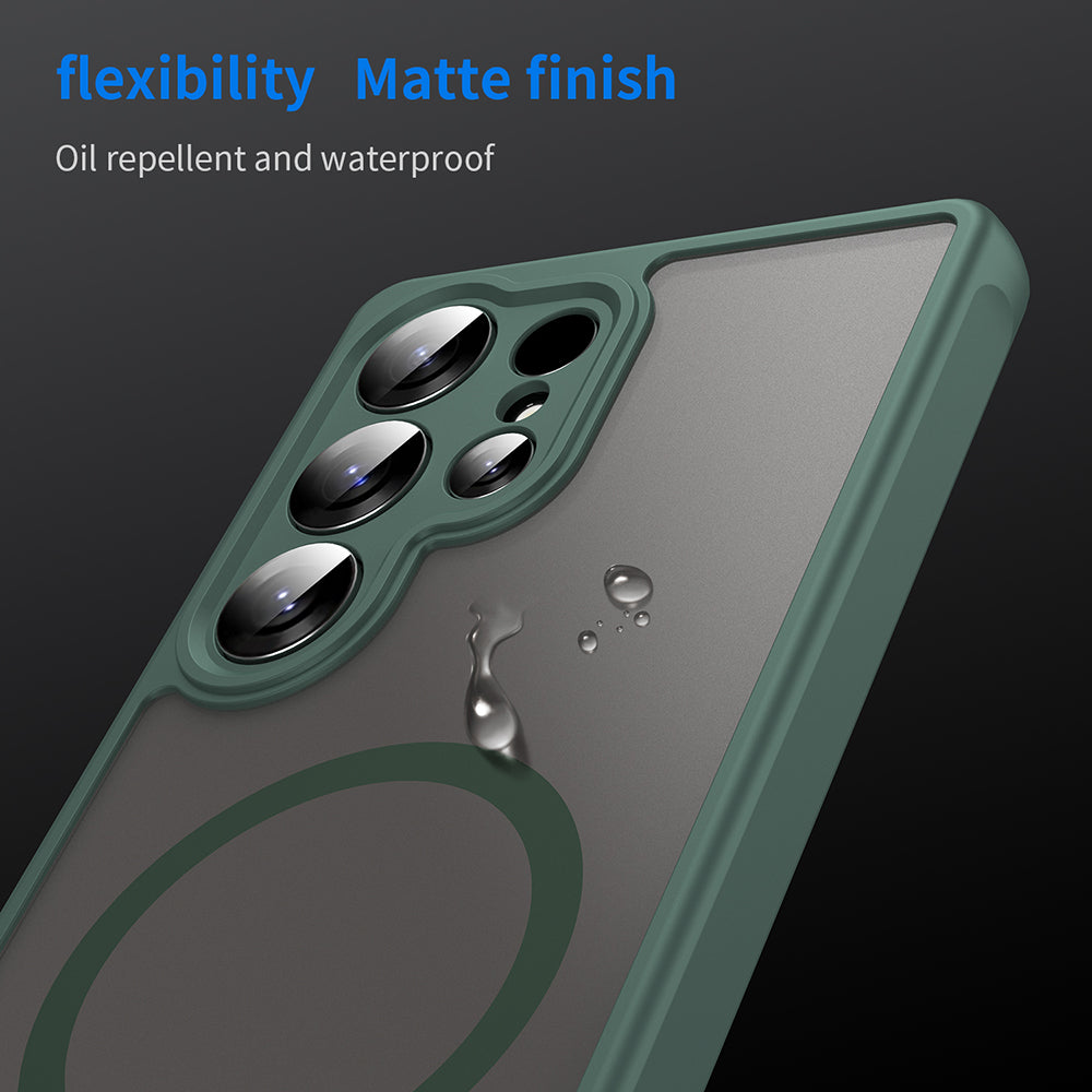 MagSafe-hoesje voor Samsung Galaxy S25 Ultra S938, Techsuit, HaloFrost II, Groen
