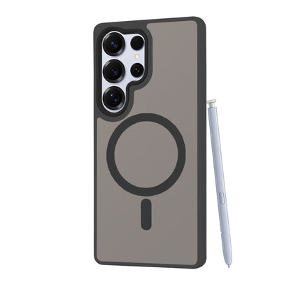 MagSafe hoes voor Samsung Galaxy S25 Ultra S938, Techsuit, HaloFrost, Zwart