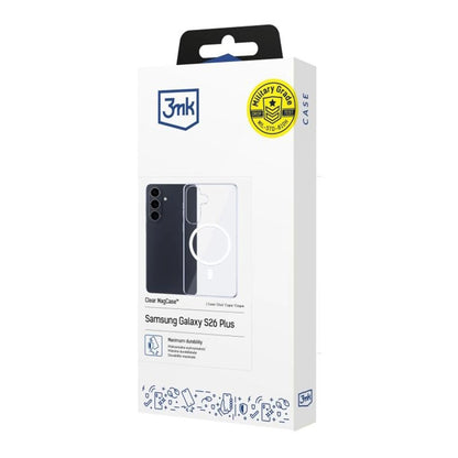 MagSafe hoesje voor Samsung Galaxy S26, 3MK, Clear MagCase, Transparant