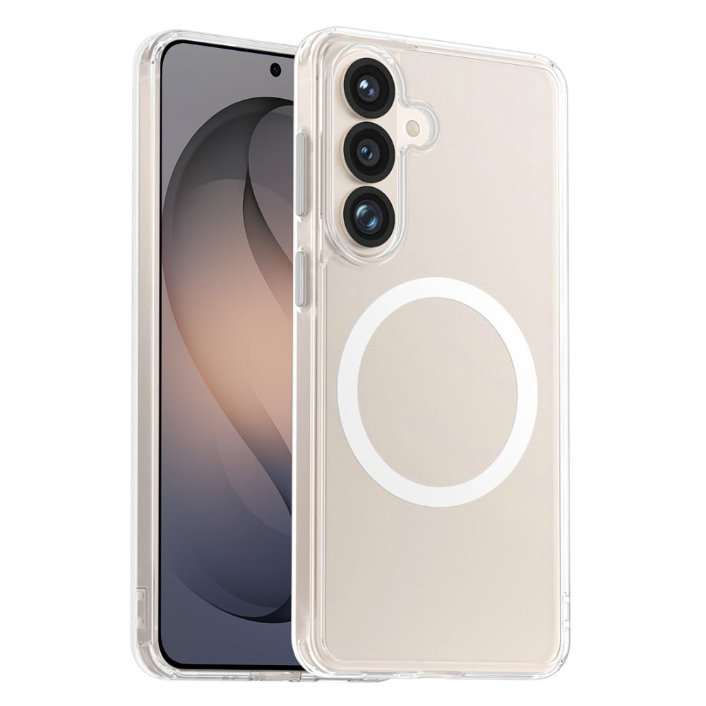 MagSafe hoesje voor Samsung Galaxy S26 S942, Blueo, Crystal+ Anti-Drop, Transparant
