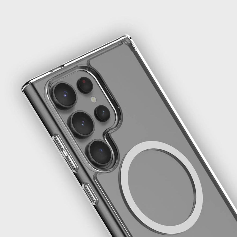 MagSafe hoesje voor Samsung Galaxy S26 S942, Blueo, Crystal+ Anti-Drop, Transparant