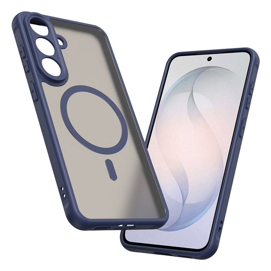 MagSafe-hoesje voor Samsung Galaxy S26 FE, Techsuit, HaloFrost II, Marineblauw