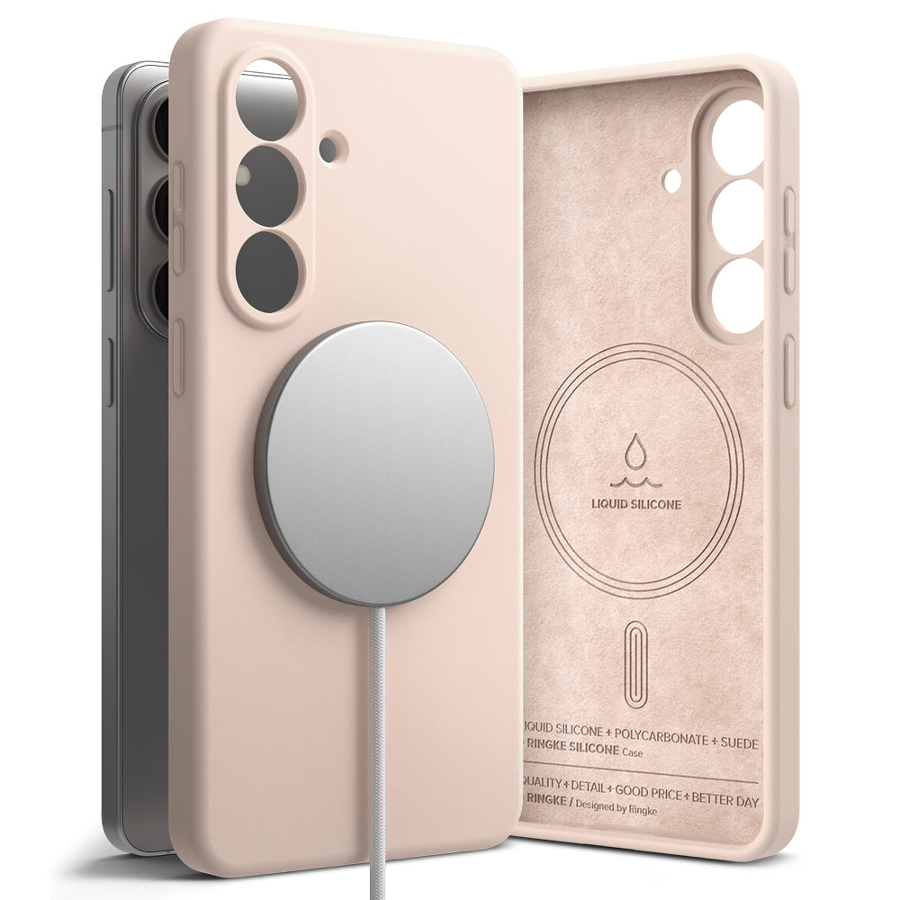 MagSafe Case for Samsung Galaxy S26 Plus, Ringke, Silicone, Pink