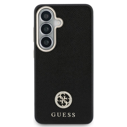 MagSafe hoesje voor Samsung Galaxy S26 Plus S947, Guess, Rhinestone Round Logo, Zwart