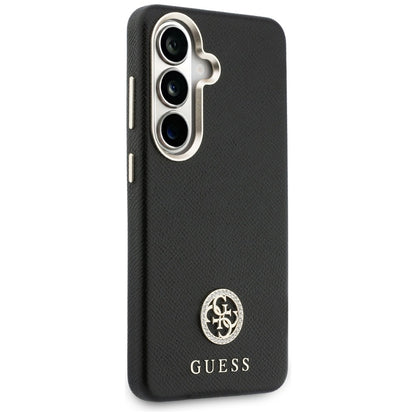MagSafe hoesje voor Samsung Galaxy S26 Plus S947, Guess, Rhinestone Round Logo, Zwart