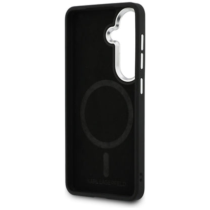 MagSafe hoesje voor Samsung Galaxy S26 Plus S947, Karl Lagerfeld, Initial Logo Debossed, Bruin