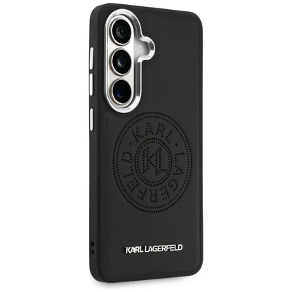 MagSafe-hoesje voor Samsung Galaxy S26 Plus S947, Karl Lagerfeld, Karl Round Point Logo, Zwart