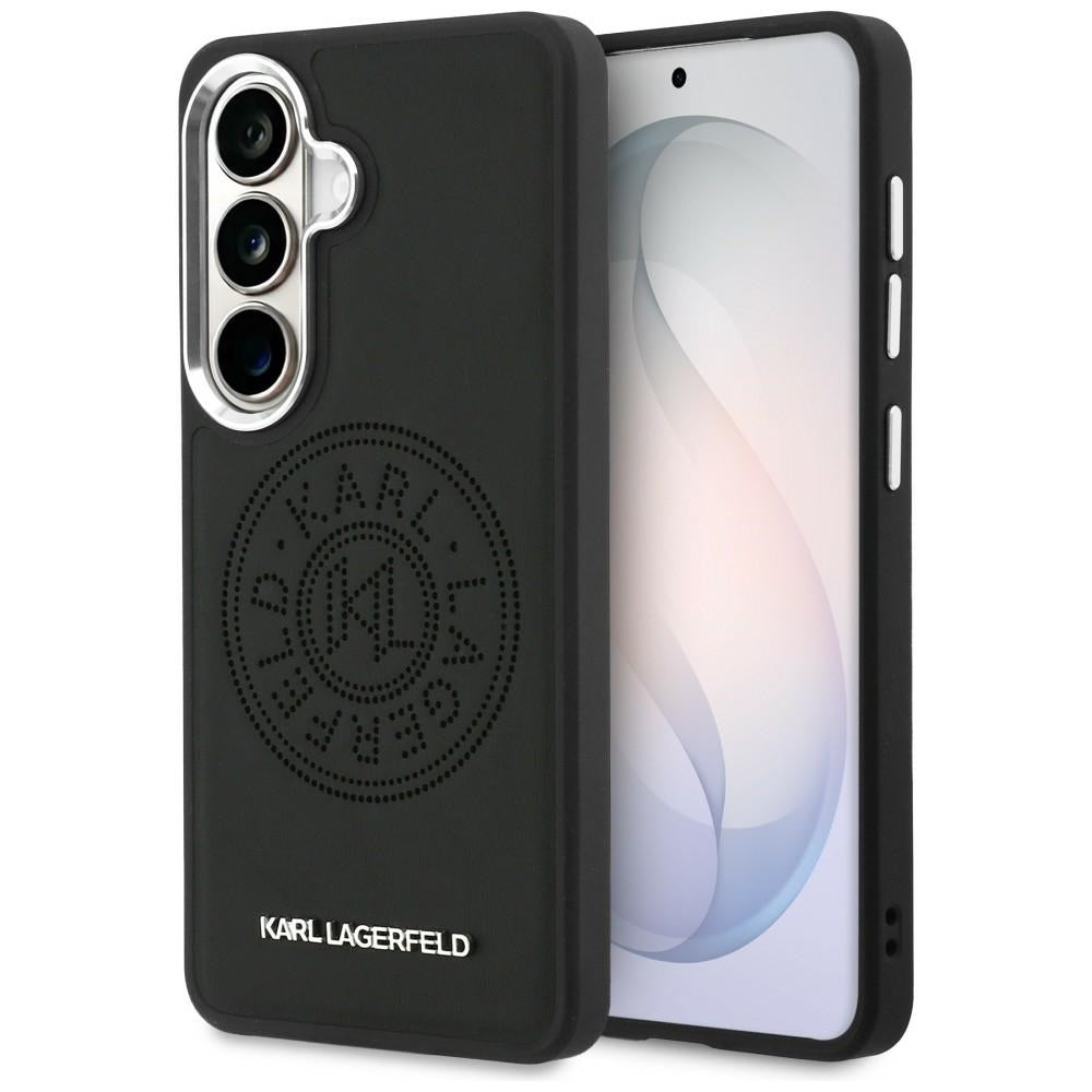 MagSafe-hoesje voor Samsung Galaxy S26 Plus S947, Karl Lagerfeld, Karl Round Point Logo, Zwart