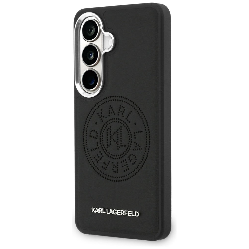 MagSafe-hoesje voor Samsung Galaxy S26 Plus S947, Karl Lagerfeld, Karl Round Point Logo, Zwart