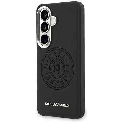 MagSafe-hoesje voor Samsung Galaxy S26 Plus S947, Karl Lagerfeld, Karl Round Point Logo, Zwart