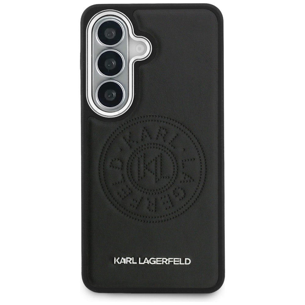 MagSafe-hoesje voor Samsung Galaxy S26 Plus S947, Karl Lagerfeld, Karl Round Point Logo, Zwart