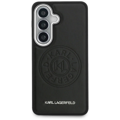 MagSafe-hoesje voor Samsung Galaxy S26 Plus S947, Karl Lagerfeld, Karl Round Point Logo, Zwart