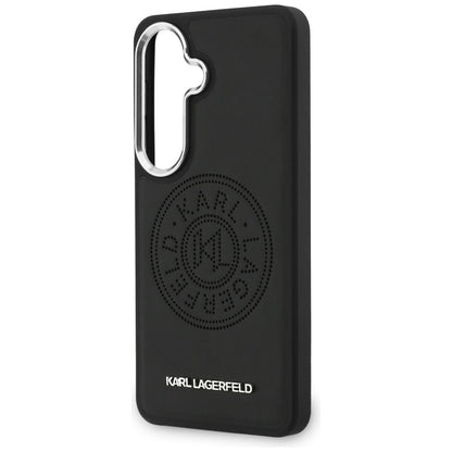MagSafe-hoesje voor Samsung Galaxy S26 Plus S947, Karl Lagerfeld, Karl Round Point Logo, Zwart