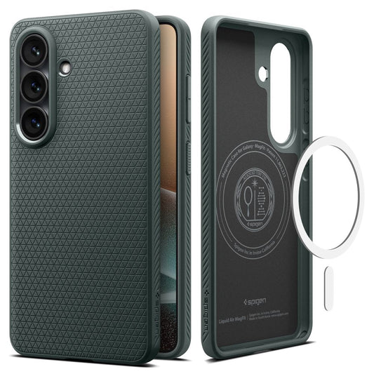 MagSafe Case for Samsung Galaxy S26 Plus S947, Spigen, Liquid Air, Green ACS10706