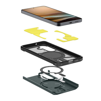 Hoes MagSafe voor Samsung Galaxy S26 Plus S947, Spigen, Tough Armor, Groen ACS10715