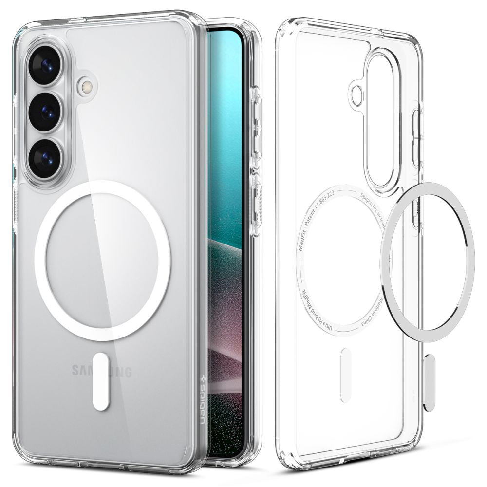 MagSafe hoesje voor Samsung Galaxy S26 Plus S947, Spigen, Ultra Hybrid, Transparant Wit ACS10709