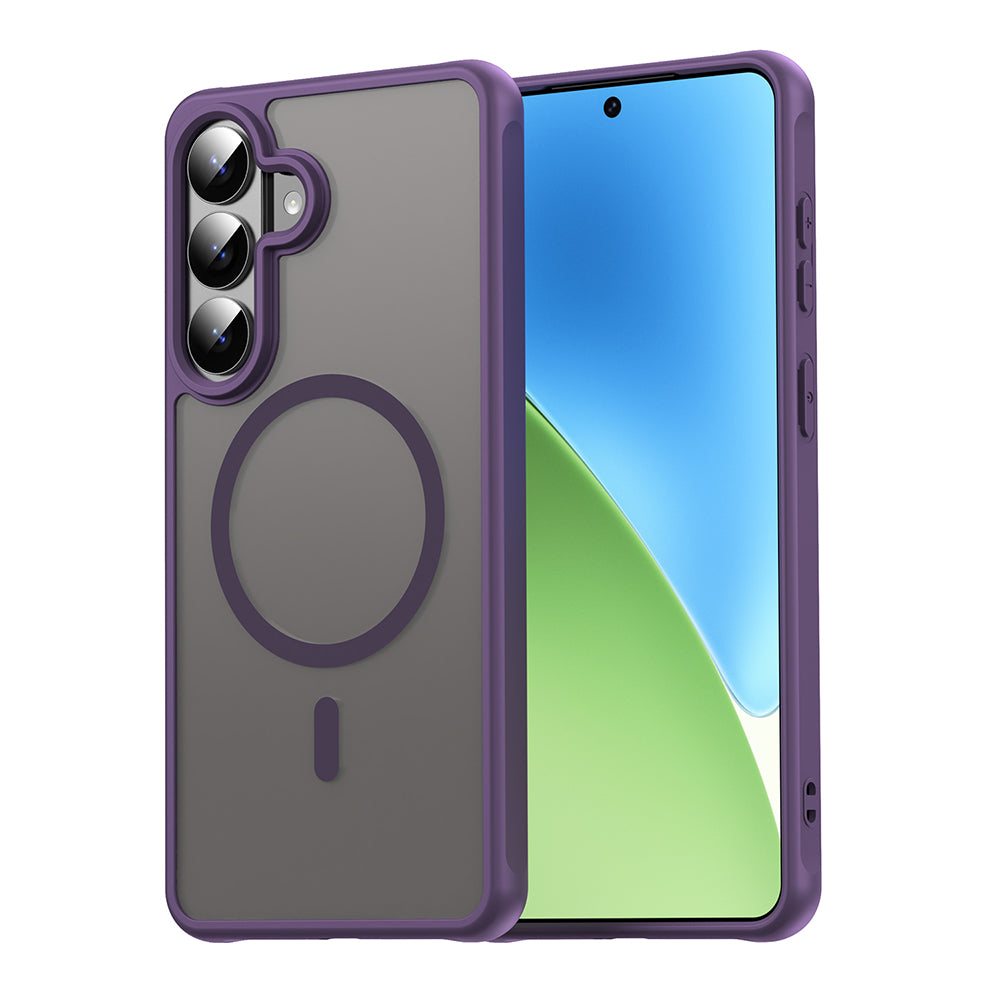 MagSafe hoesje voor Samsung Galaxy S26 Plus, Techsuit, HaloFrost II, Paars