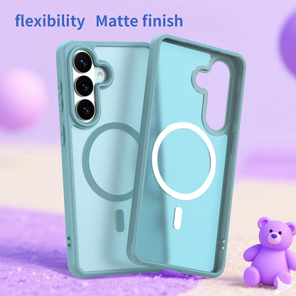 MagSafe hoesje voor Samsung Galaxy S26 Plus, Techsuit, HaloFrost II, Lichtgroen