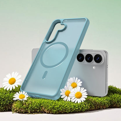 MagSafe hoesje voor Samsung Galaxy S26 Plus, Techsuit, HaloFrost II, Lichtgroen