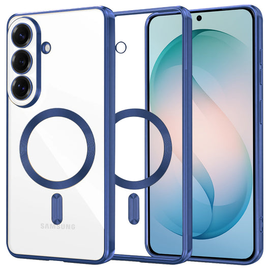 MagSafe hoesje voor Samsung Galaxy S26 Plus, Techsuit, Luxury Crystal, Donkerblauw