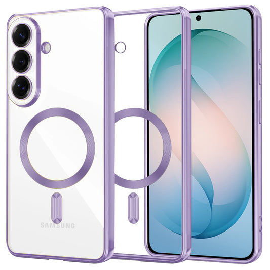 MagSafe hoesje voor Samsung Galaxy S26 Plus, Techsuit, Luxury Crystal, Lichtpaars