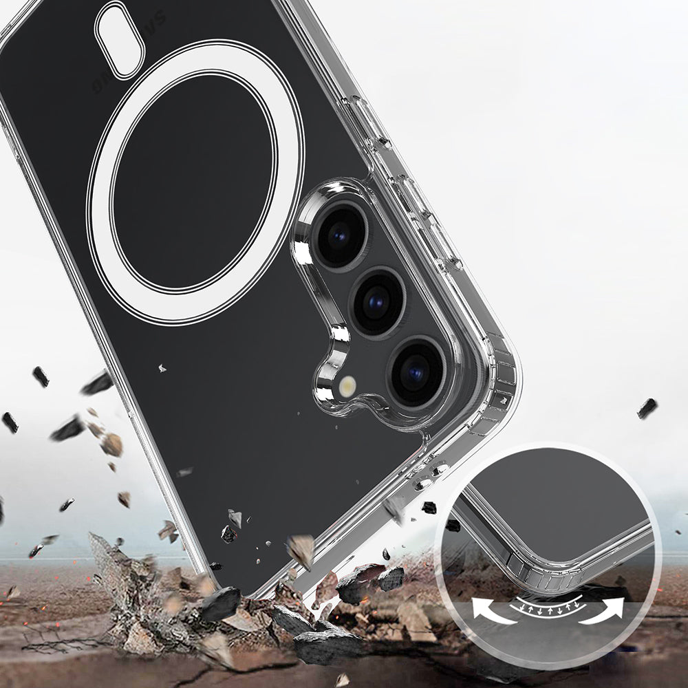 MagSafe hoesje voor Samsung Galaxy S26 Plus, Techsuit, Pro, Transparant