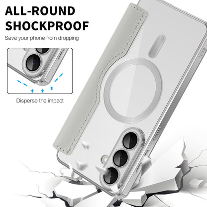 MagSafe hoes voor Samsung Galaxy S26 Plus, Techsuit, SmartMag Book, Gri