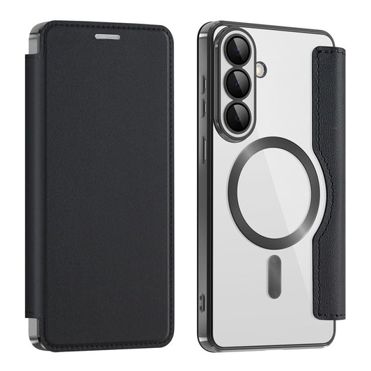 MagSafe hoesje voor Samsung Galaxy S26 Plus, Techsuit, SmartMag Book, Zwart