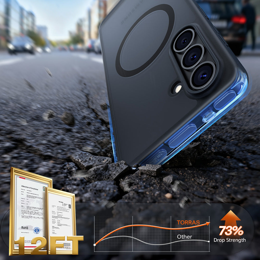 MagSafe hoes voor Samsung Galaxy S26 Plus, Torras, Guardian, Zwart