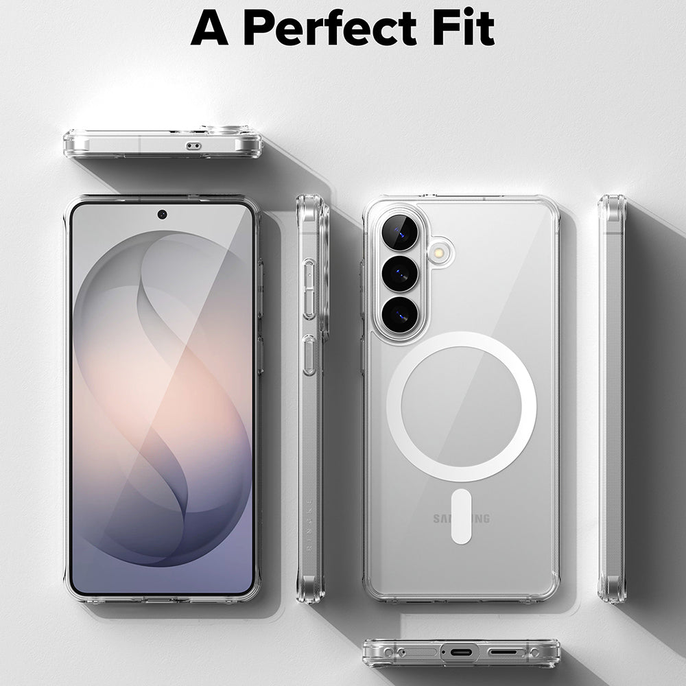 MagSafe hoesje voor Samsung Galaxy S26, Ringke, Fusion, Transparant
