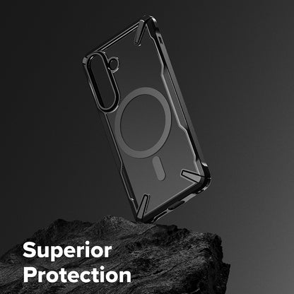 MagSafe hoesje voor Samsung Galaxy S26, Ringke, Fusion X, Zwart