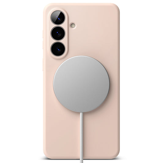 MagSafe hoesje voor Samsung Galaxy S26, Ringke, Siliconen, Roze