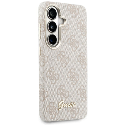 MagSafe hoesje voor Samsung Galaxy S26 S942, Guess, 4G Script Logo, Roze