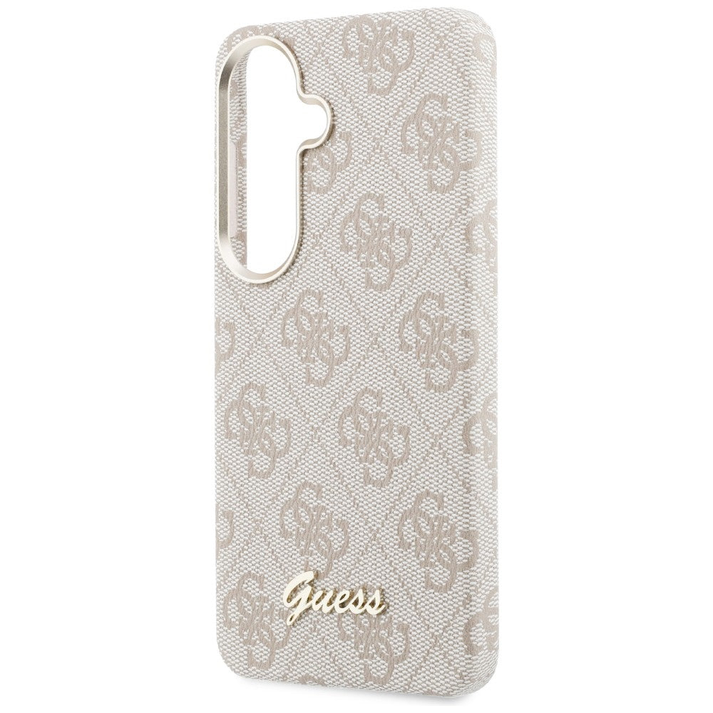 MagSafe hoesje voor Samsung Galaxy S26 S942, Guess, 4G Script Logo, Roze