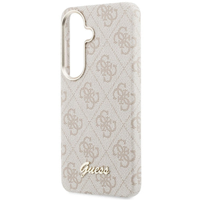 MagSafe hoesje voor Samsung Galaxy S26 S942, Guess, 4G Script Logo, Roze