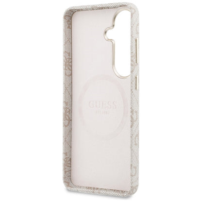 MagSafe hoesje voor Samsung Galaxy S26 S942, Guess, 4G Script Logo, Roze