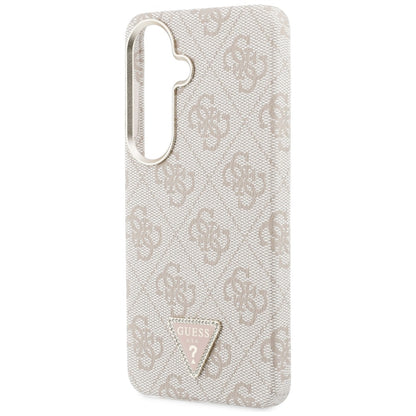 MagSafe Case for Samsung Galaxy S26 S942, Guess, 4G Triangle Logo, Pink