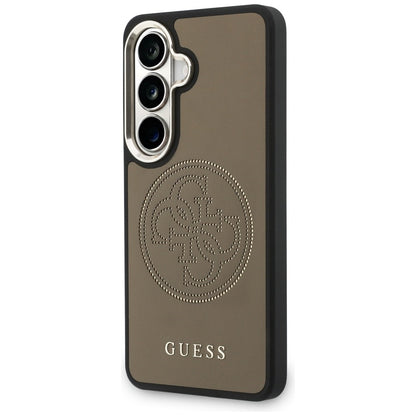 MagSafe hoesje voor Samsung Galaxy S26 S942, Guess, Geperforeerd Logo, Bruin