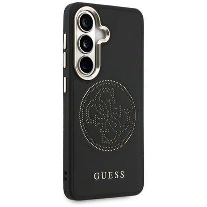 MagSafe Case for Samsung Galaxy S26 S942, Guess, Perforated Logo, Black