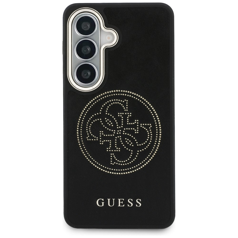 MagSafe Case for Samsung Galaxy S26 S942, Guess, Perforated Logo, Black