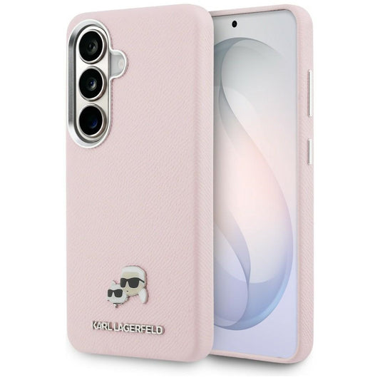 MagSafe hoesje voor Samsung Galaxy S26 S942, Karl Lagerfeld, Karl & Choupette Head's Pin, Roze