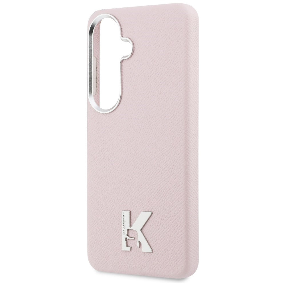MagSafe hoes voor Samsung Galaxy S26 S942, Karl Lagerfeld, Karl Head Logo, Roze