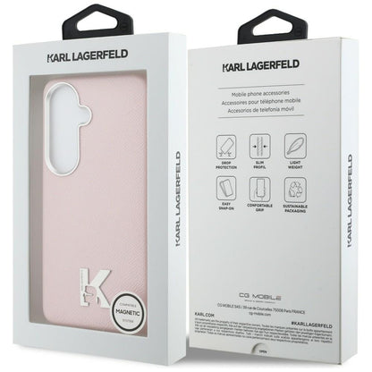 MagSafe hoes voor Samsung Galaxy S26 S942, Karl Lagerfeld, Karl Head Logo, Roze