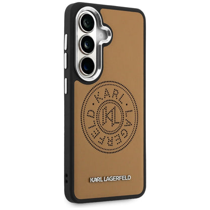 MagSafe hoes voor Samsung Galaxy S26 S942, Karl Lagerfeld, Karl Round Point Logo, Bruin