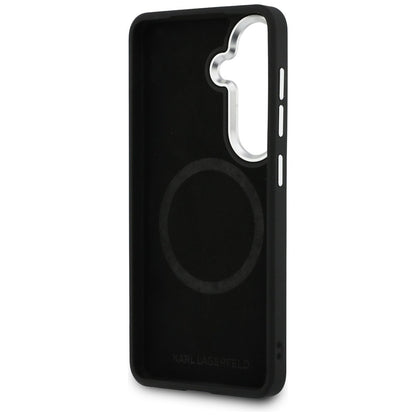 MagSafe hoes voor Samsung Galaxy S26 S942, Karl Lagerfeld, Karl Round Point Logo, Bruin
