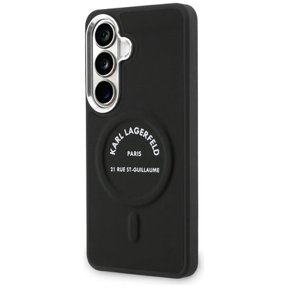 MagSafe hoes voor Samsung Galaxy S26 S942, Karl Lagerfeld, Karl RSG Logo, Zwart