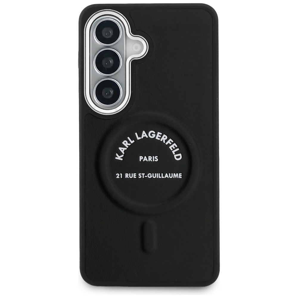 MagSafe hoes voor Samsung Galaxy S26 S942, Karl Lagerfeld, Karl RSG Logo, Zwart