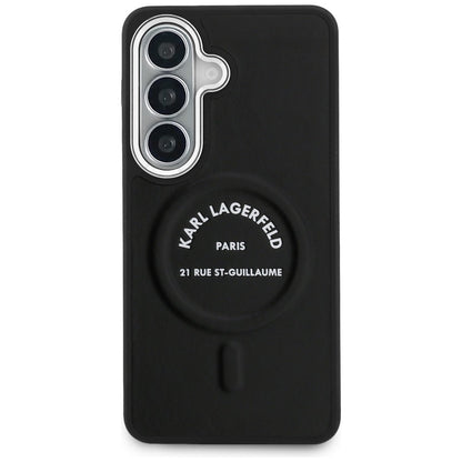 MagSafe hoes voor Samsung Galaxy S26 S942, Karl Lagerfeld, Karl RSG Logo, Zwart