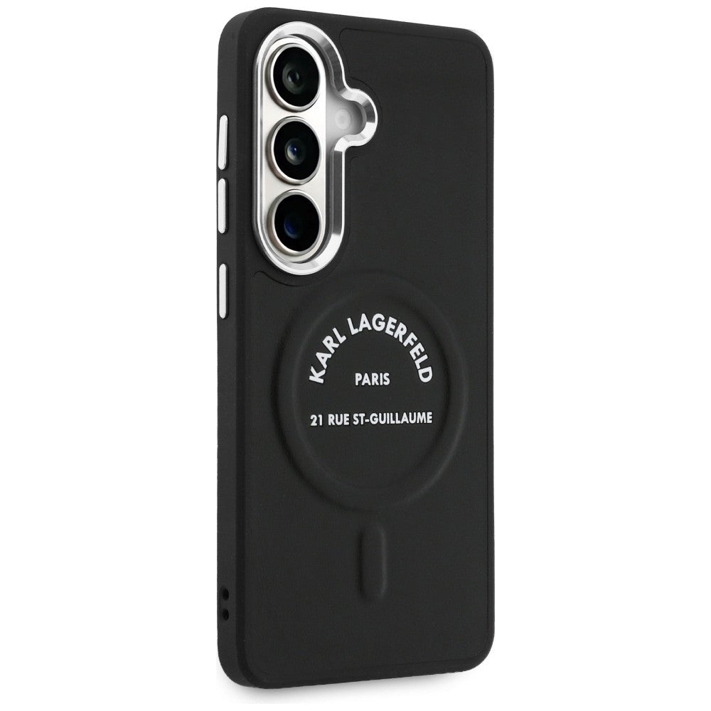 MagSafe hoes voor Samsung Galaxy S26 S942, Karl Lagerfeld, Karl RSG Logo, Zwart