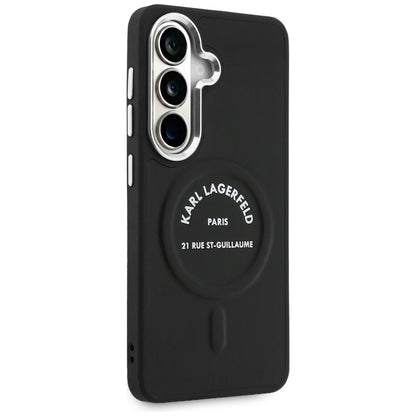 MagSafe hoes voor Samsung Galaxy S26 S942, Karl Lagerfeld, Karl RSG Logo, Zwart